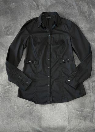 armani jedwabiu exchange чорна сорочка