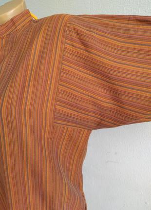 Туніка, сукня- сорочка зі 100% бавовни в смужку, khaadi.6 фото