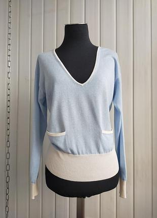 Хлопоковый джемпер дрібної в'язки s, uniqlo