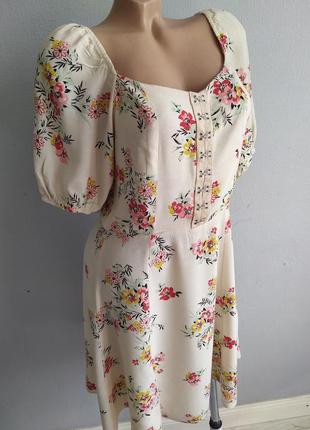 Сукня з віскози, квітковий принт.4 фото