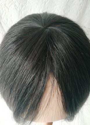 Накладка парик шиньон топер 100%натуральный волос3 фото