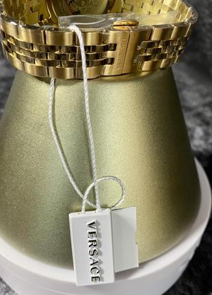Часы versace золотистые оригинал бренд4 фото