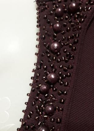 Брендова нова стильна блуза р. 26/28 від damart з бісером і намистинами5 фото