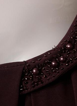 Брендова нова стильна блуза р. 26/28 від damart з бісером і намистинами6 фото