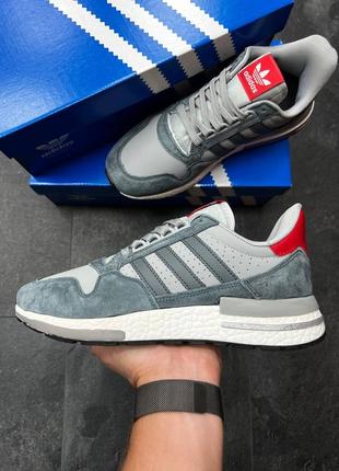 Кросівки адідас сірі adidas zx 500, мужские серые кроссовки адидас7 фото