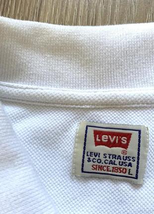 Мужская винтажная хлопковая поло футболка с карманом levis vintage8 фото