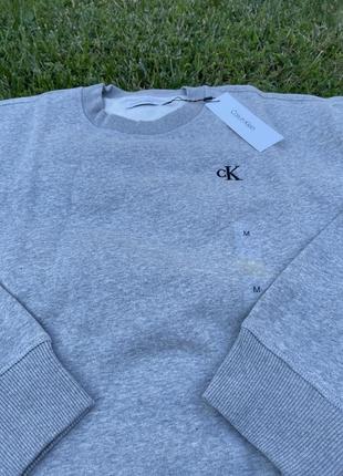 Новая кофта calvin klein свитшот ( ck grey sweatshirt ) c америки l8 фото