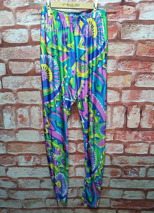 Лосини легінси строкаті made in italy вінтажні 80-і