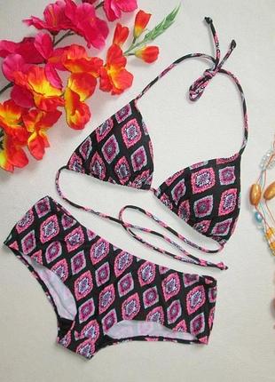 Суперовый раздельный купальник в орнамент на завязках atmosphere 🌺 👙 🌺