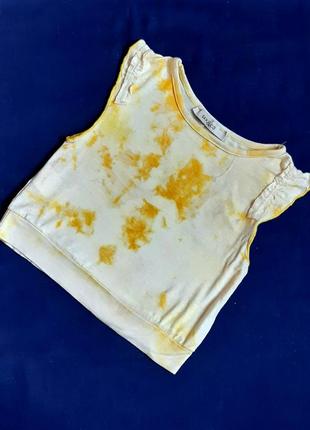 Футболка топ sax&amp;co франція біло жовта з крильцями на 4 роки (104 см)