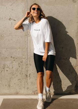 Оверсайз футболка біла з написом білі патріотичні футболки белая футболка с надписью4 фото