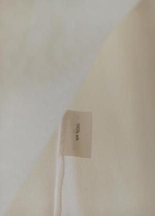 Ніжна шовкова блуза сорочка майка топ з рюшами шовк, шелковая воздушная блуза рубашка nile8 фото