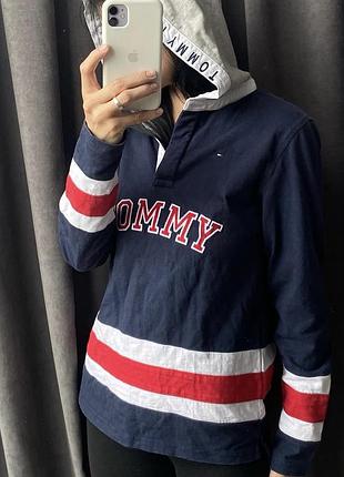 Худі томік томі томмі хілфігер tommy hilfiger з великим логотипом, лого біг лого з капюшоном