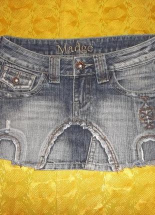 Короткая юбка стильная р.s - madge