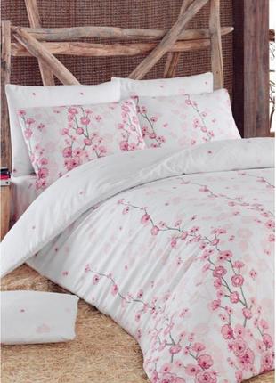 Постельное белье полуторный eponj home - coretta a.pembe ранфорс
полуторний комплект постільної білизни