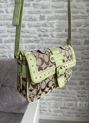 Кожаная сумка coach винтаж 2