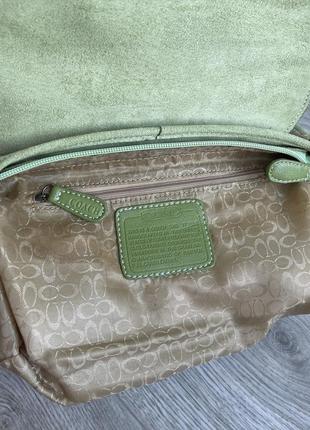 Кожаная сумка coach винтаж 9