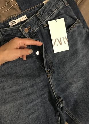 Zara girlfriend синие джинсы 36 размер9 фото