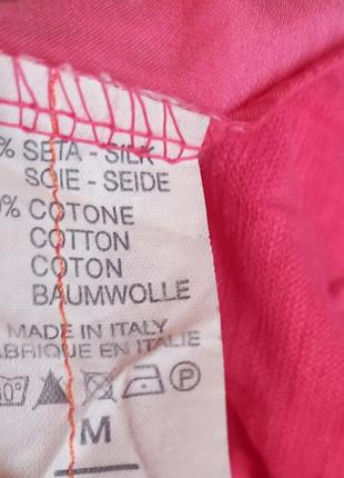 Эффектная футболка-туника из шелка и хлопока свободного кроя, италия, м-л4 фото