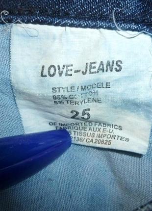 Довгі шорти джинсові бриджі only love jeans щільний бавовна,вінтаж10 фото