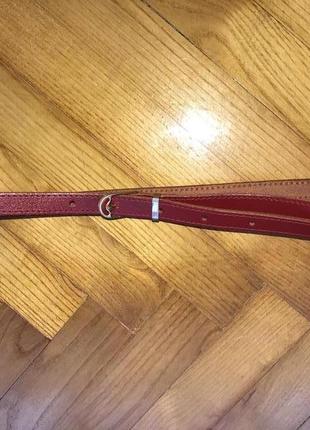 Бордовый кожаный ремешок винтаж!
