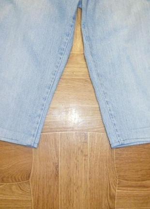 Летние джинсовые бриджи длинные шорты hudson gess,светлые голубые5 фото