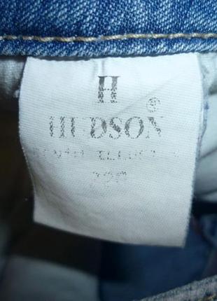 Літні джинсові бриджі довгі шорти hudson gess,світлі блакитні9 фото