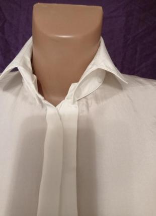 Блуза двоколірна,шовкова2 фото