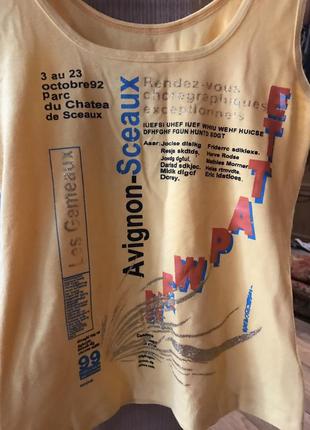 Жовта легка майка для літа