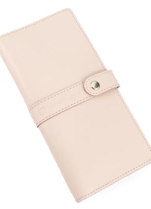 Кошелек женский кожаный большой handycover hc0078 пудровый