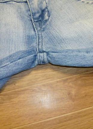 Довгі шорти джинсові бриджі youyipin jeans з вилогами,тягнуться6 фото