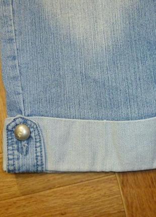 Довгі шорти джинсові бриджі youyipin jeans з вилогами,тягнуться5 фото