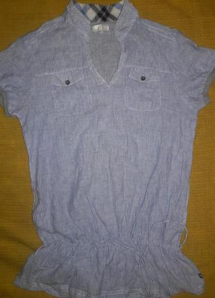Блуза-туніка льон розмір l