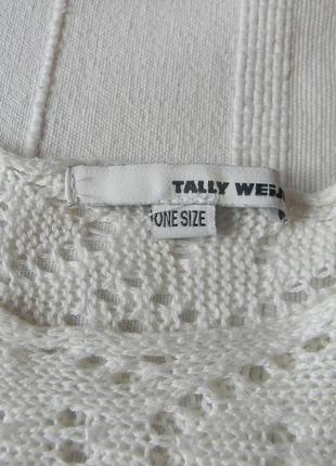 Tally weijl-ажурная летняя блузка3 фото