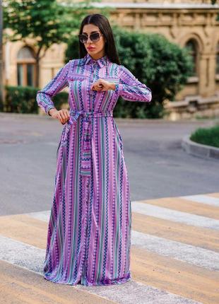 Платье халат из шелка армани  с и м