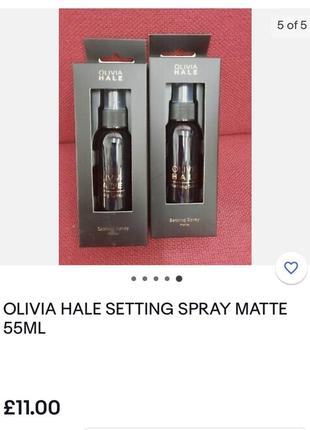 Olivia hale 🇬🇧 матуючий спрей для фіксації макіяжу setting spray matte4 фото