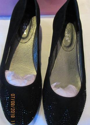 Жіночі туфельки-нат.замш.