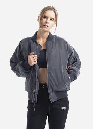 Куртка жіноча осіння alpha industries ma-1 os rainbow reflective