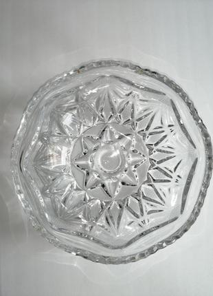 Декор хрустальная кришталева ваза конфетниця салатник блюдо