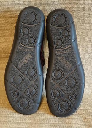 Хорошенькие бордовые комбинированные кожаные туфельки мокасинного стиля hotter англия. 7 1/2 р.10 фото