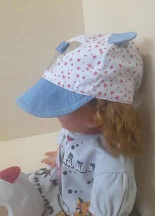 Летняя шапочка панама кепка для девочки от 6 месяцев до1,5 года4 фото