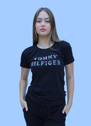 Футболка женская tommy hilfiger kb 2881 black xl