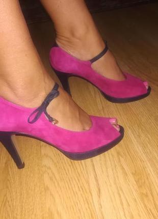 Туфлі шкіряні fosco іспанія босоніжки р. 36