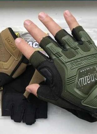 Безпалі тактичні рукавиці mechanix m-pact