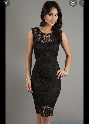 Нарядное ажурное платье