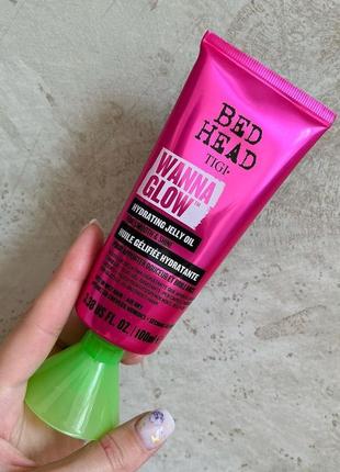 Зволожуюча желеподібна олія для сяючого гладкого волосся tigi bed head wanna glow hydrating jelly oil