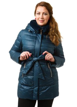 Жіноча куртка пуховик clasna cw14d-343c 50 размер