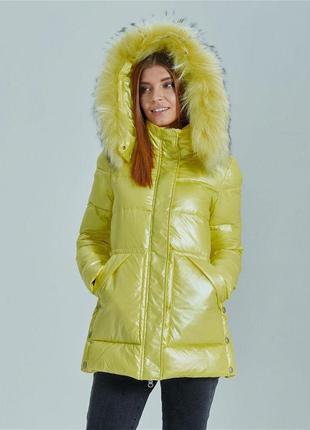 Зимова куртка zlly з натуральним хутром  xxl (50-й)7 фото