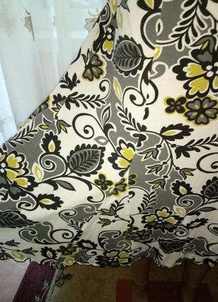 Летняя юбка в цветочный принт2 фото