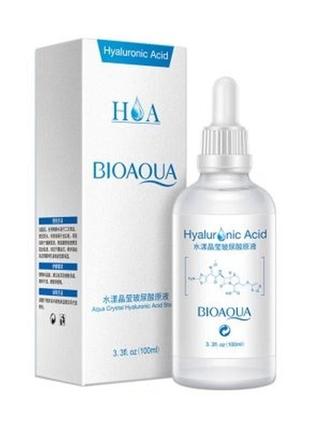 Сироватка для обличчя bioaqua aqua crystal hyaluronic acid stoste з гіалуронової кислотою 100 мл4 фото